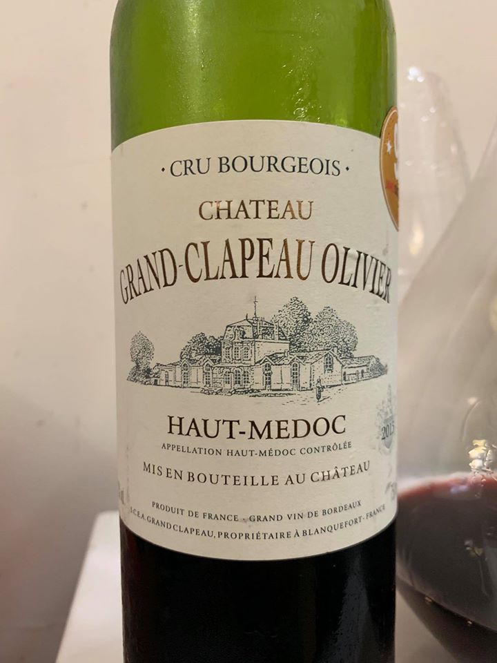 Chateau Grand-Clapeau Olivier haut-medoc 2015