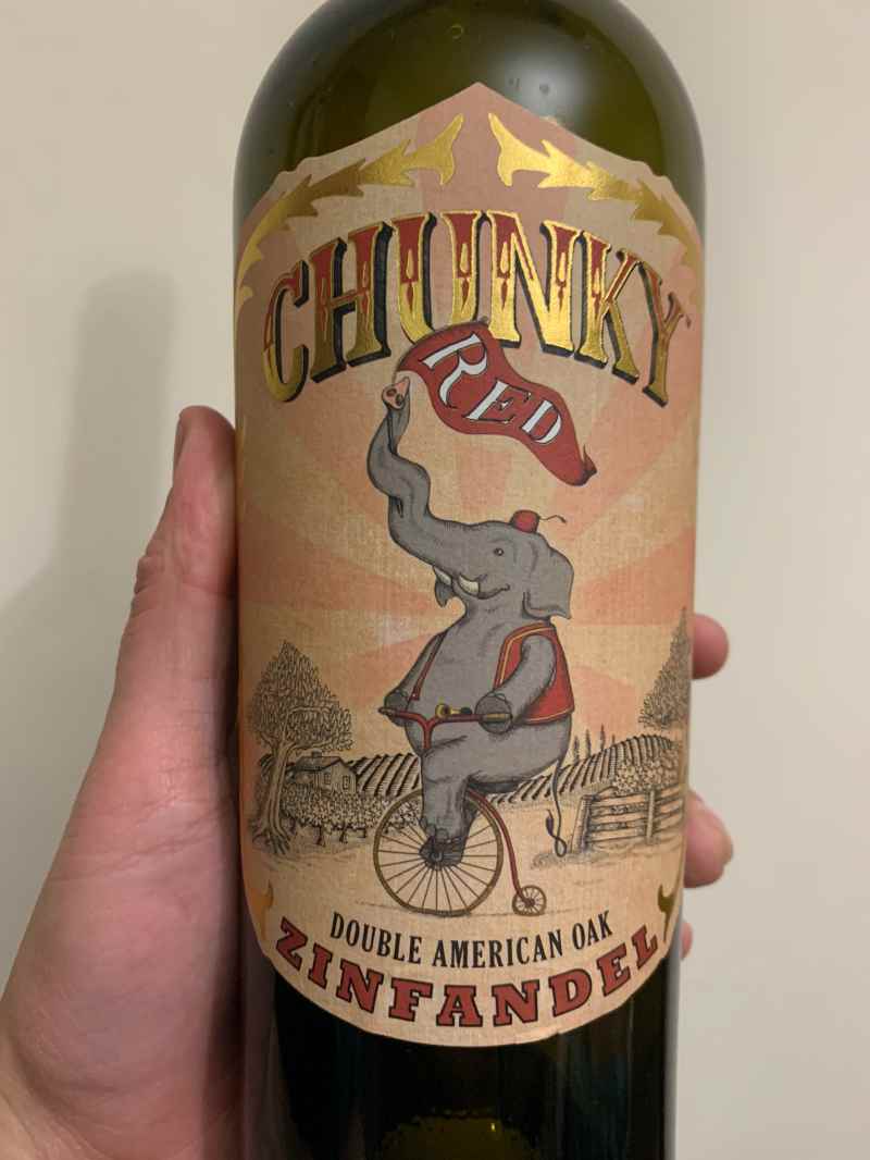 Chunky red zinfandel 