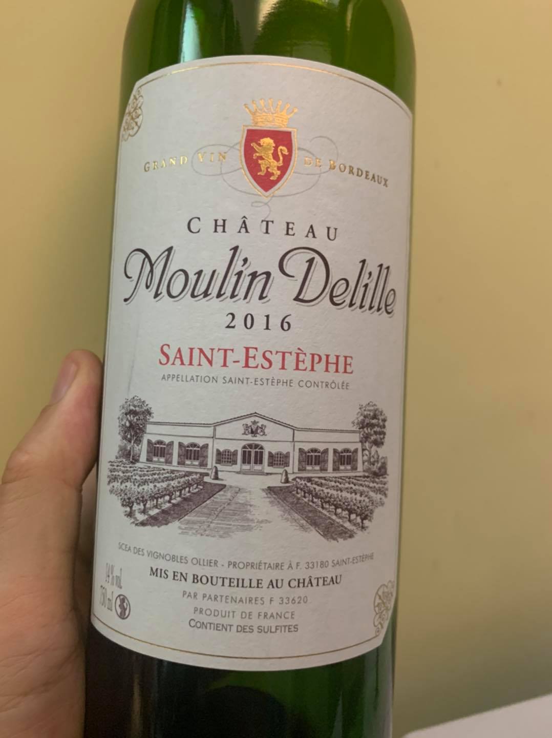 Chateau Moulin Delille 2016