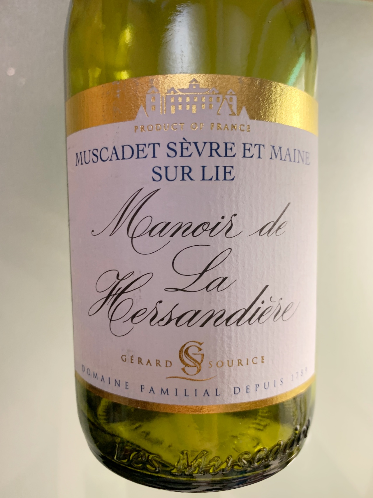 Manoir de la Hersandiere Muscadet Sevre et Maine Sur Lie