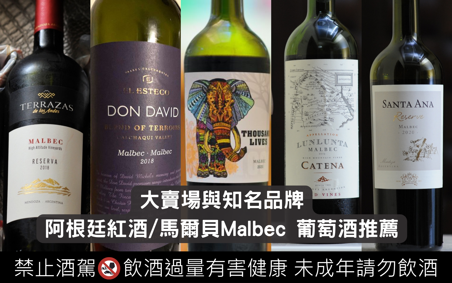 全聯、家樂福、好市多以及葡萄酒專賣店阿根廷紅酒/馬爾貝Malbec 葡萄酒推薦